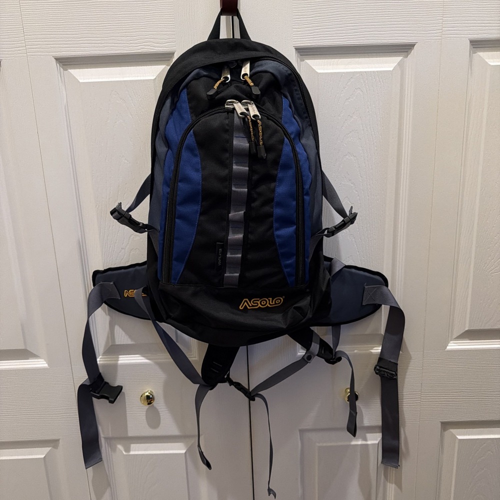 Asolo Backpack Daypack Ventilator Waist Strap Pockets Zip Pockets Storage Hiking - Picture 1 of 16